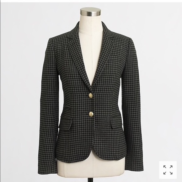 J. Crew Factory Jackets & Blazers - Elbow-Patch Keating Boy Blazer in Houndstooth